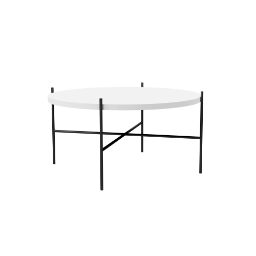 STOLIK KAWOWY Metalowy Blat Biały Płyta MDF  STK-930